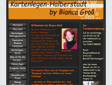 Tablet Screenshot of kartenlegen-halberstadt.de
